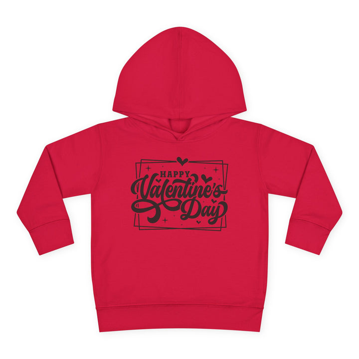 Happy Valentine's Day W/Hearts - Toddler Pullover Fleece Hoodie