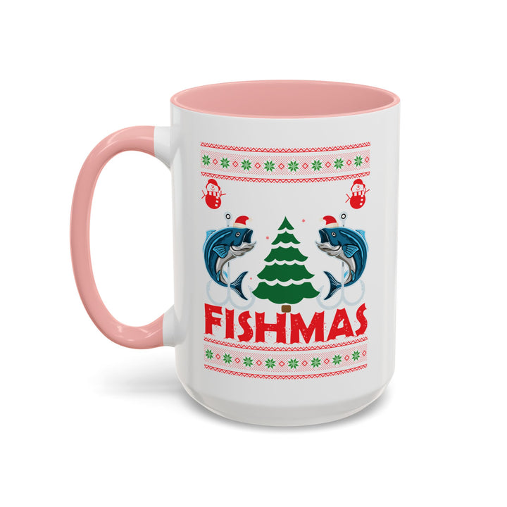 Merry Fishmas - Accent Coffee Mug (11, 15oz)