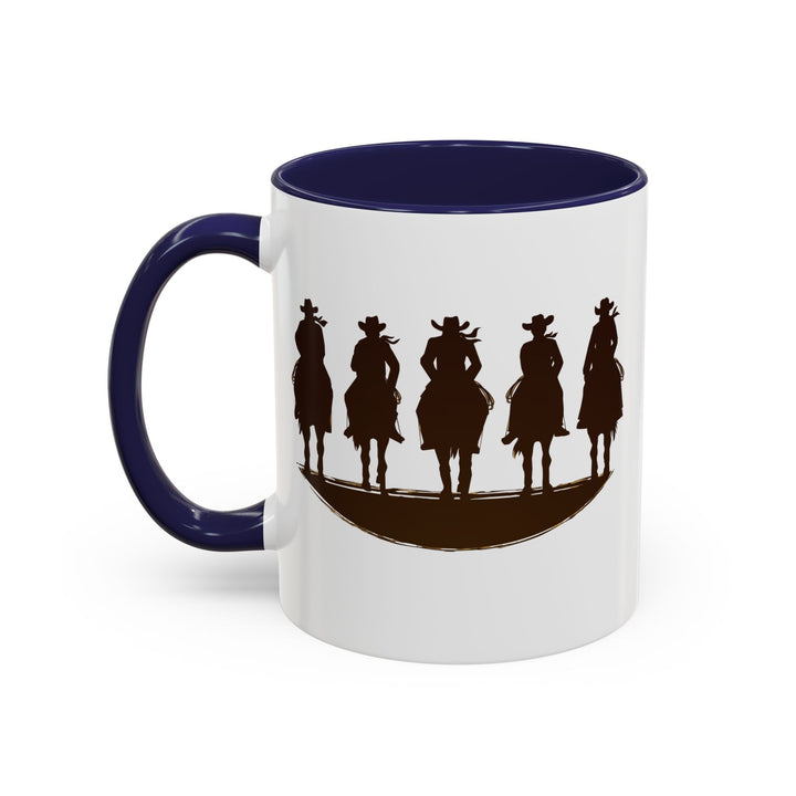 Cowboy Silhouette - Accent Coffee Mug (11, 15oz)