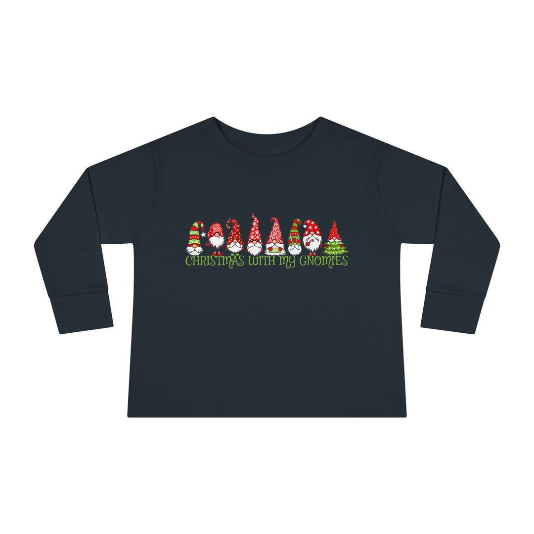Christmas With My Gnomies - Toddler Long Sleeve Tee