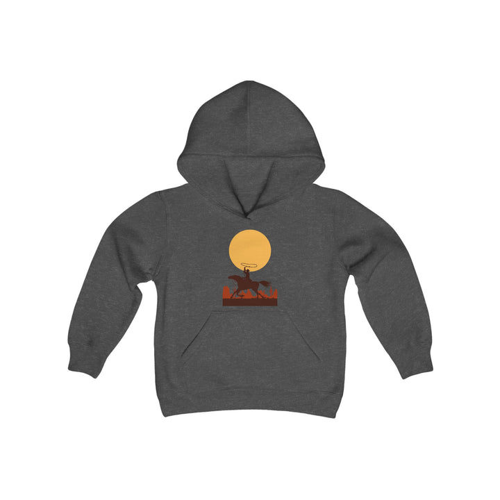 Roping The Moon - Youth Heavy Blend Hooded Sweatshirt