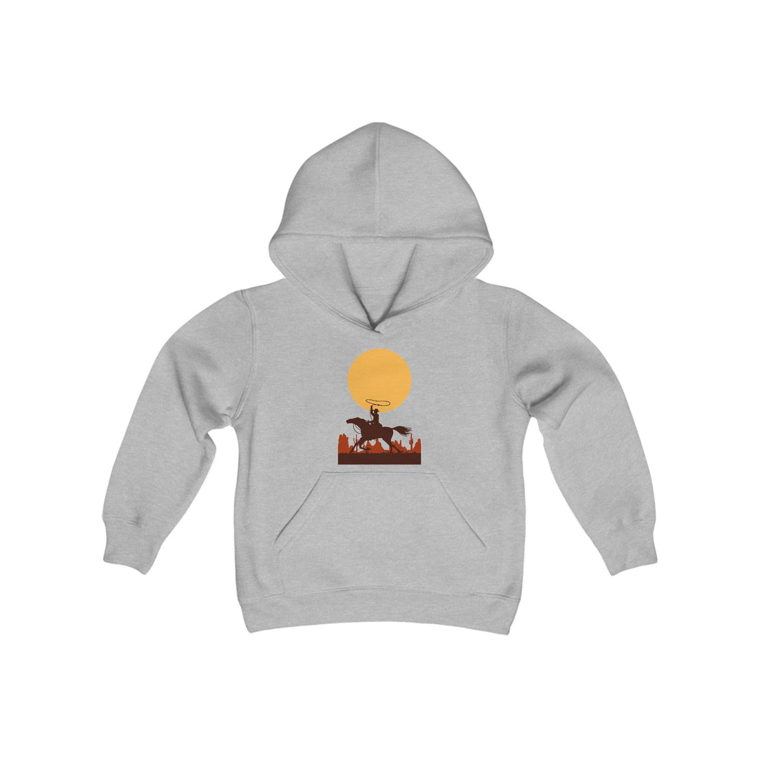 Roping The Moon - Youth Heavy Blend Hooded Sweatshirt