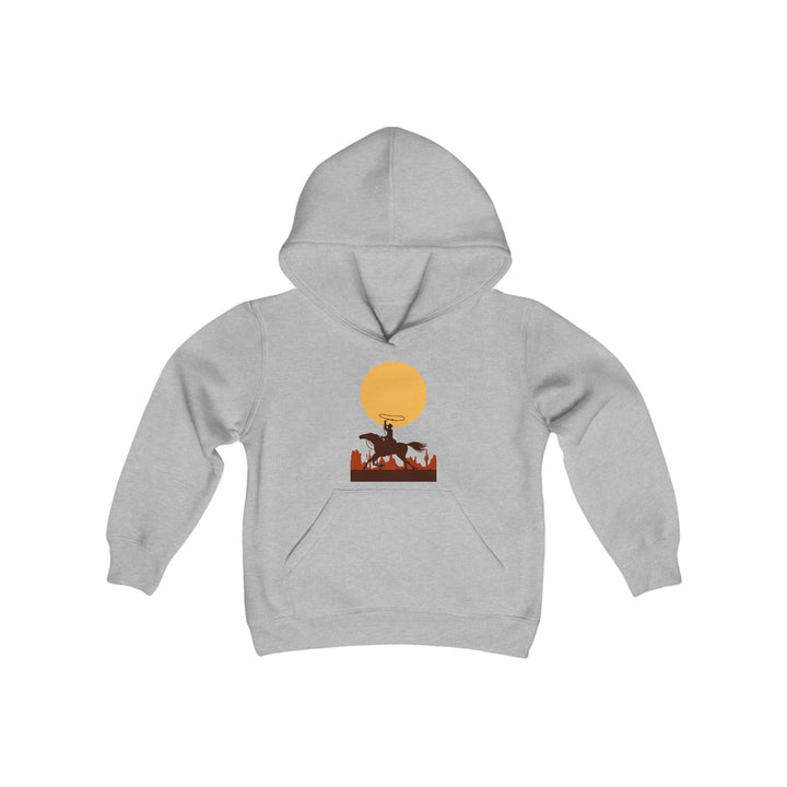 Roping The Moon - Youth Heavy Blend Hooded Sweatshirt