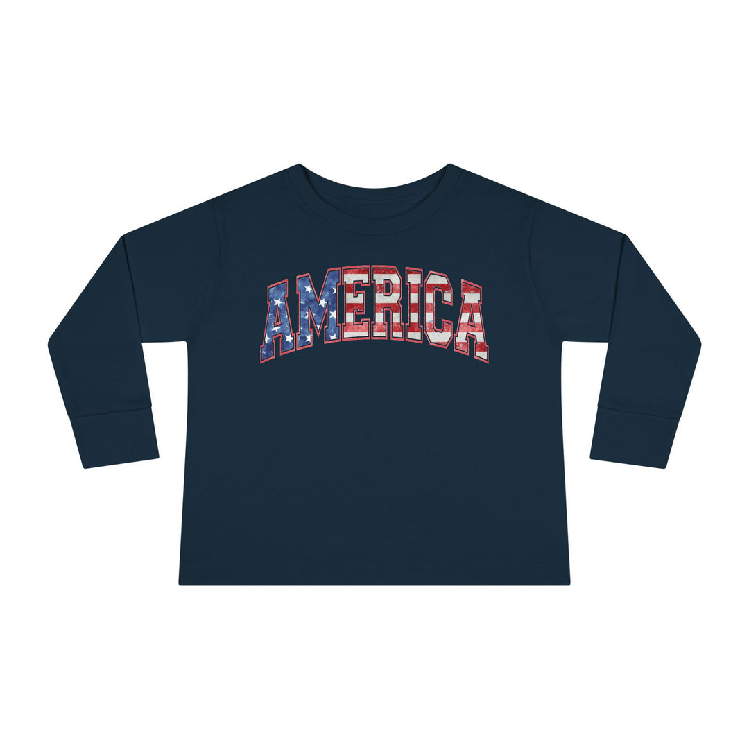 America - Toddler Long Sleeve Tee