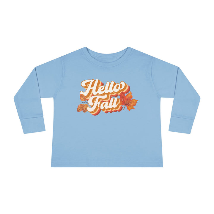 Retro Hello Fall - Toddler Long Sleeve Tee