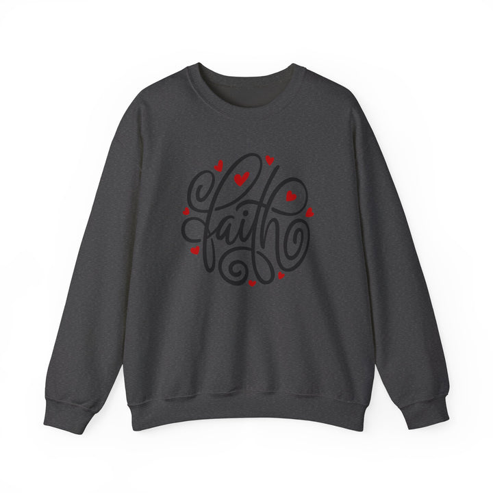 Faith Hearts - Unisex Heavy Blend™ Crewneck Sweatshirt