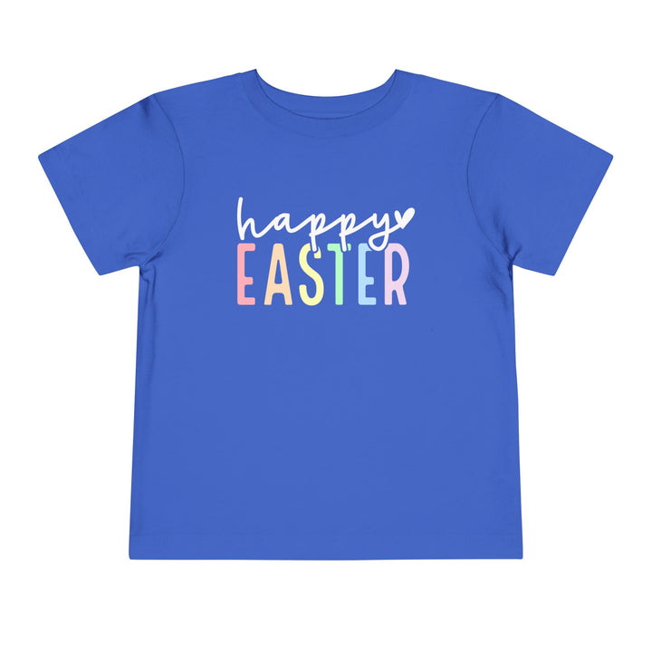Pastel Happy Easter - Toddler Short Sleeve Tee