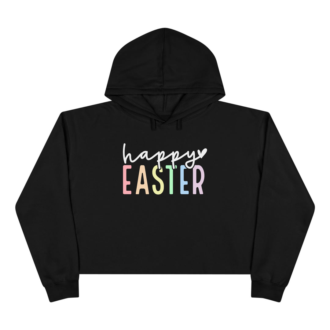 Pastel Happy Easter - Crop Hoodie