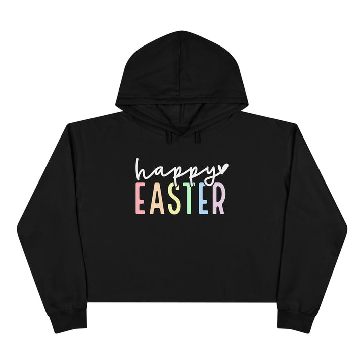 Pastel Happy Easter - Crop Hoodie