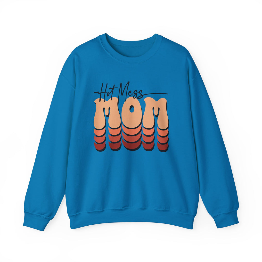 Hot Mess Mom - Unisex Heavy Blend™ Crewneck Sweatshirt