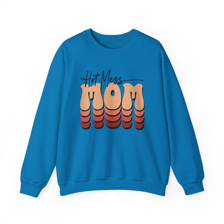 Hot Mess Mom - Unisex Heavy Blend™ Crewneck Sweatshirt