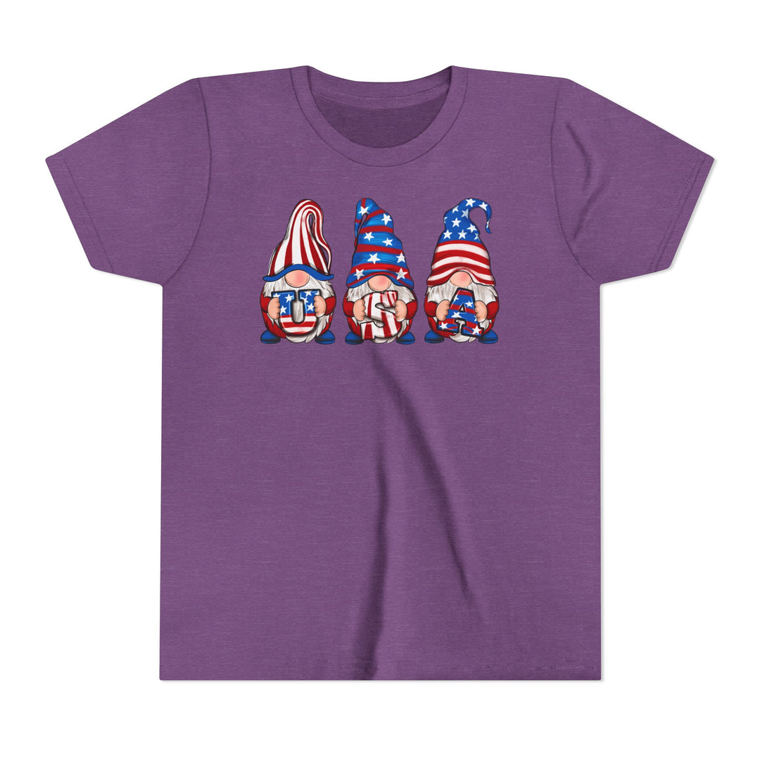 4th Of July Gnomes - Youth Short Sleeve Tee