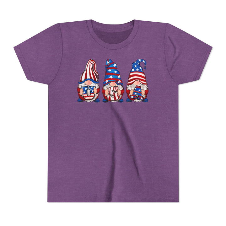 4th Of July Gnomes - Youth Short Sleeve Tee