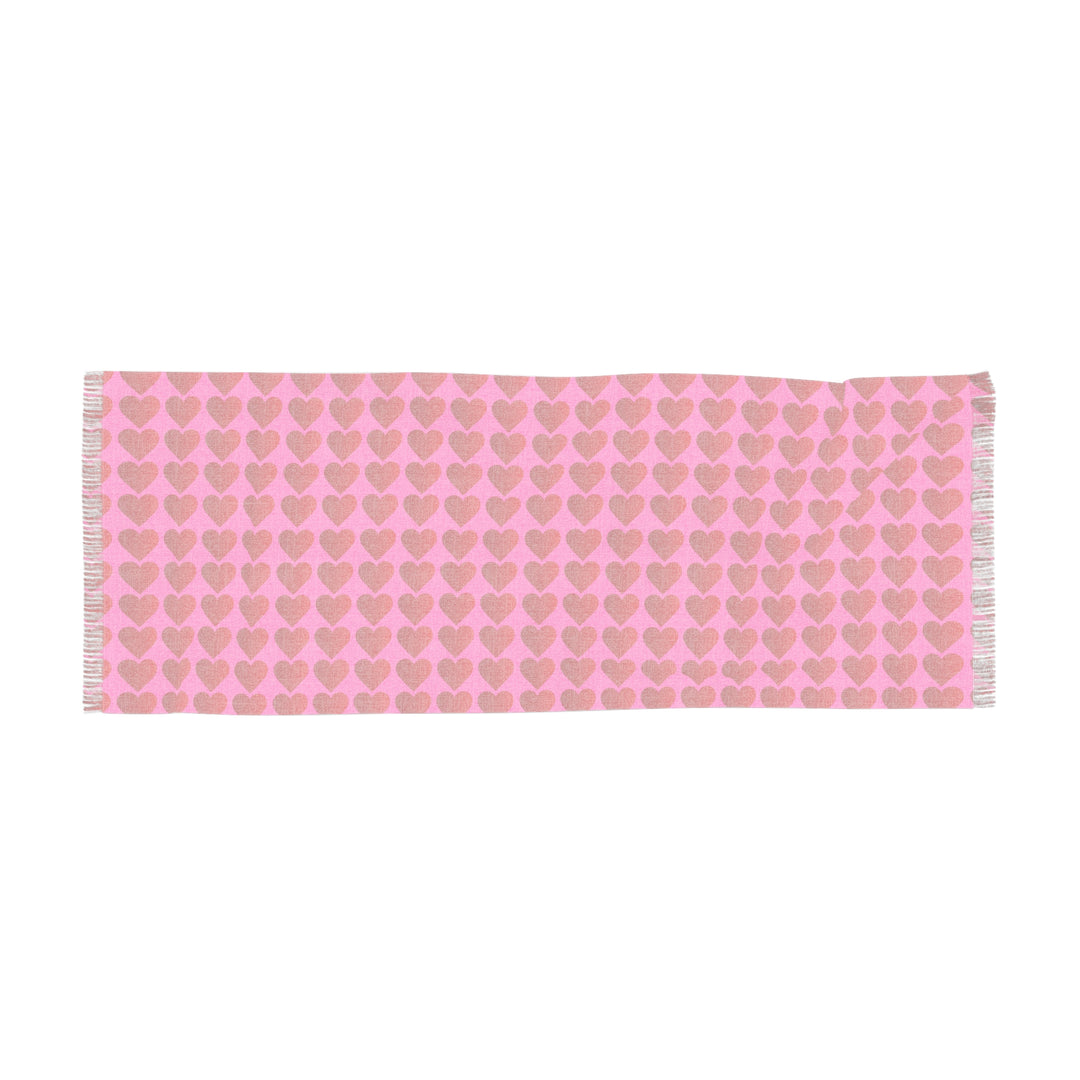 Red Valentine Hearts - Light Scarf