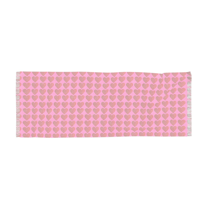 Red Valentine Hearts - Light Scarf
