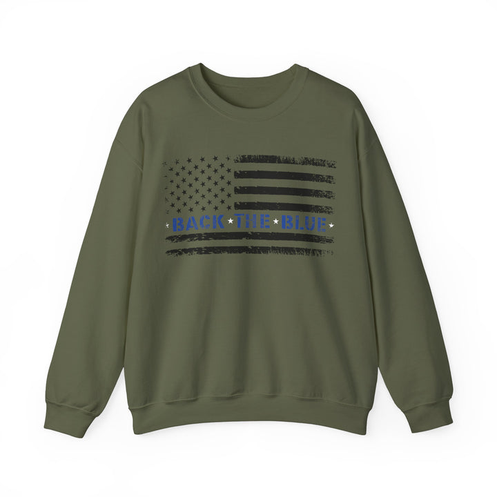 Back The Blue - Unisex Heavy Blend™ Crewneck Sweatshirt