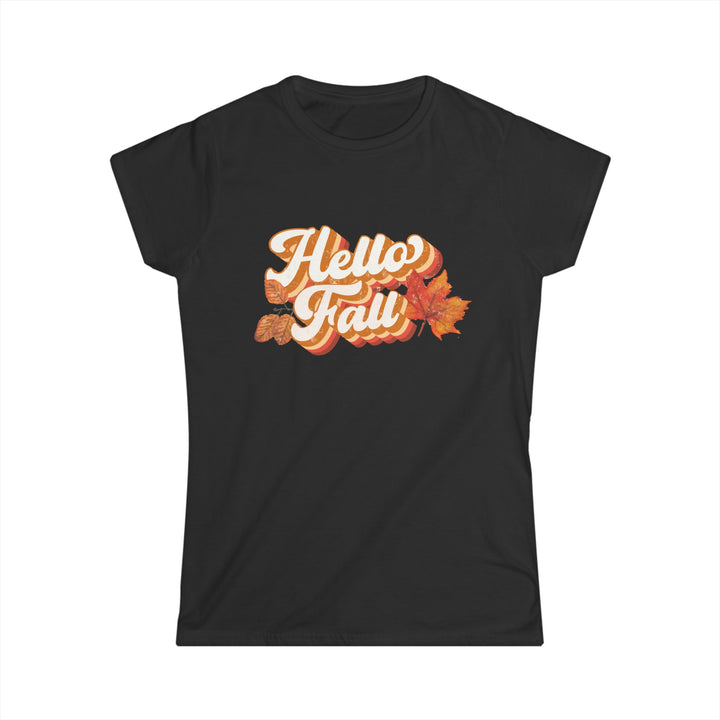 Retro Hello Fall - Women's Softstyle Tee
