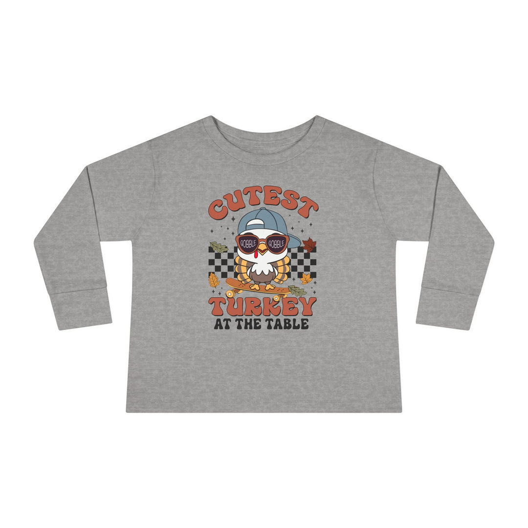 Cutest turkey Boys - Toddler Long Sleeve Tee