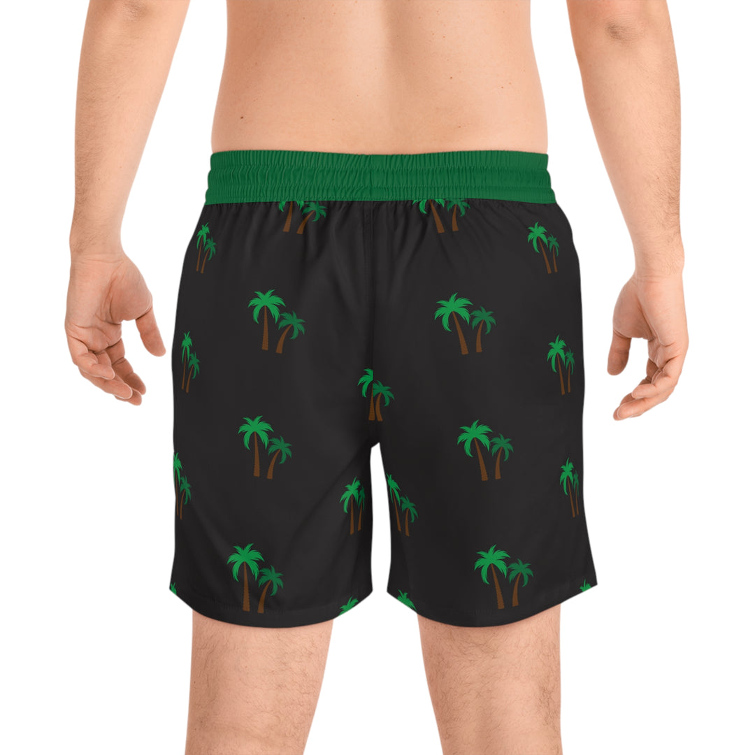 Palm Tree - Men's Mid-Length Swim Shorts (AOP)