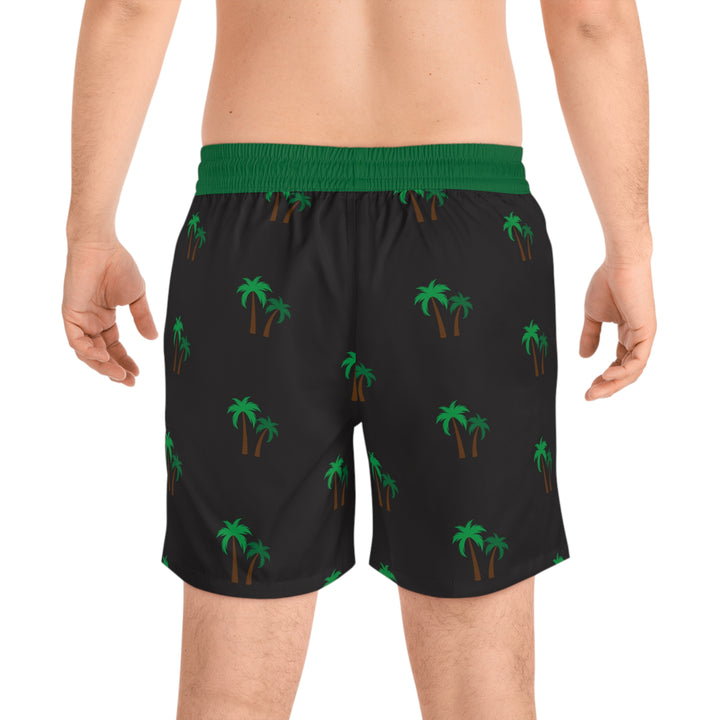 Palm Tree - Men's Mid-Length Swim Shorts (AOP)