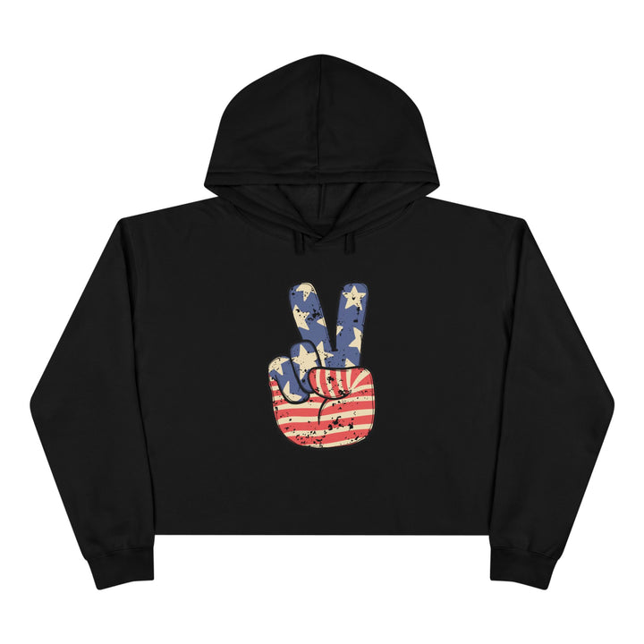 Peace - Crop Hoodie