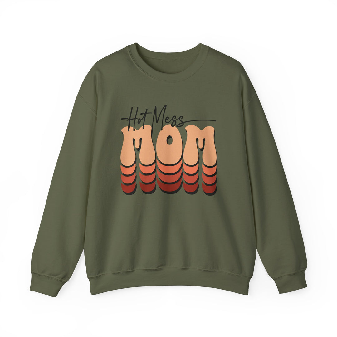 Hot Mess Mom - Unisex Heavy Blend™ Crewneck Sweatshirt