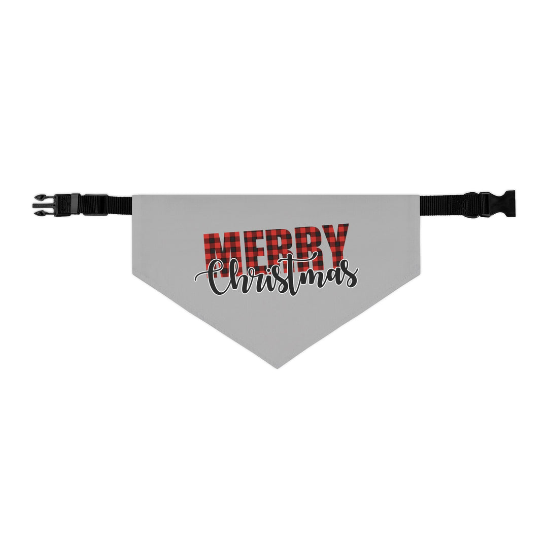 Red Buffalo Merry Christmas - Pet Bandana Collar