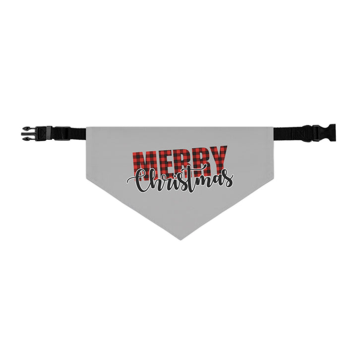 Red Buffalo Merry Christmas - Pet Bandana Collar