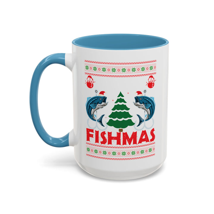 Merry Fishmas - Accent Coffee Mug (11, 15oz)