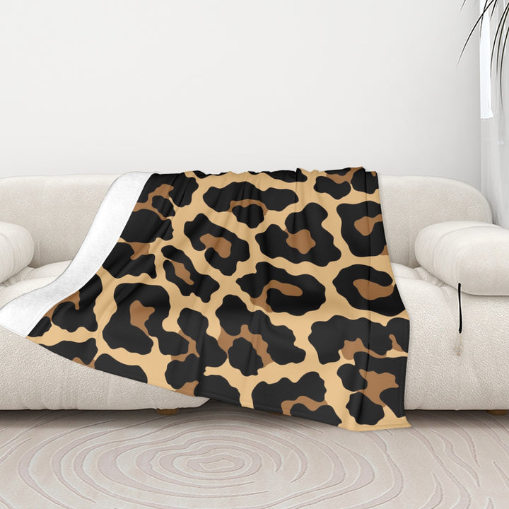 Black Leopard - Sofa Blanket