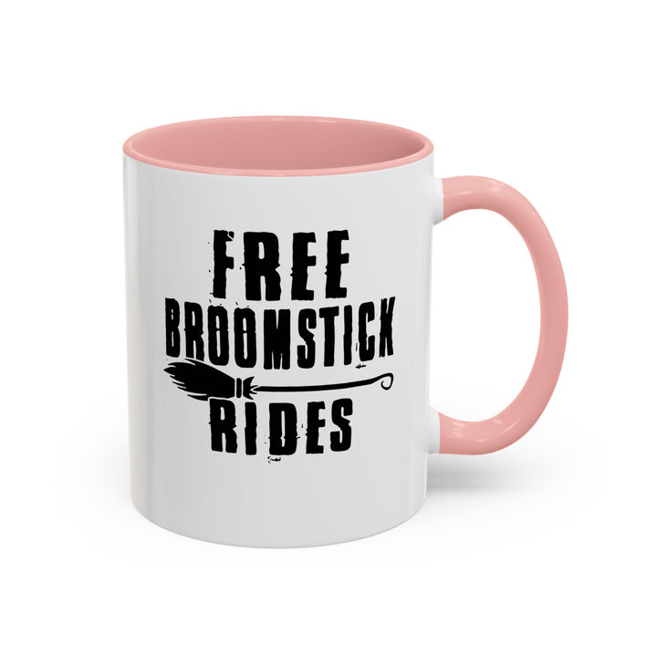 Free Broomstick Rides - Accent Coffee Mug (11, 15oz)