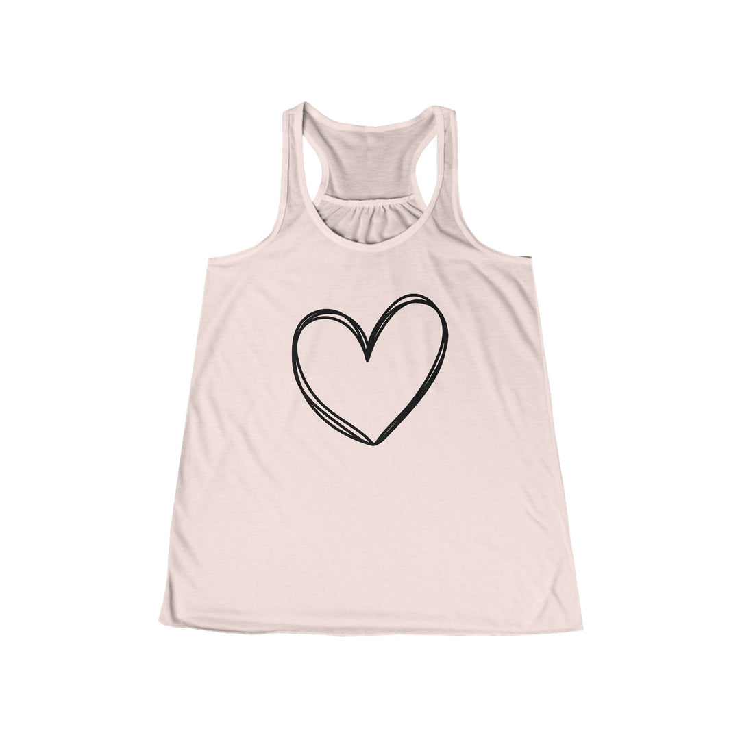 Heart - Women's Flowy Racerback Tank
