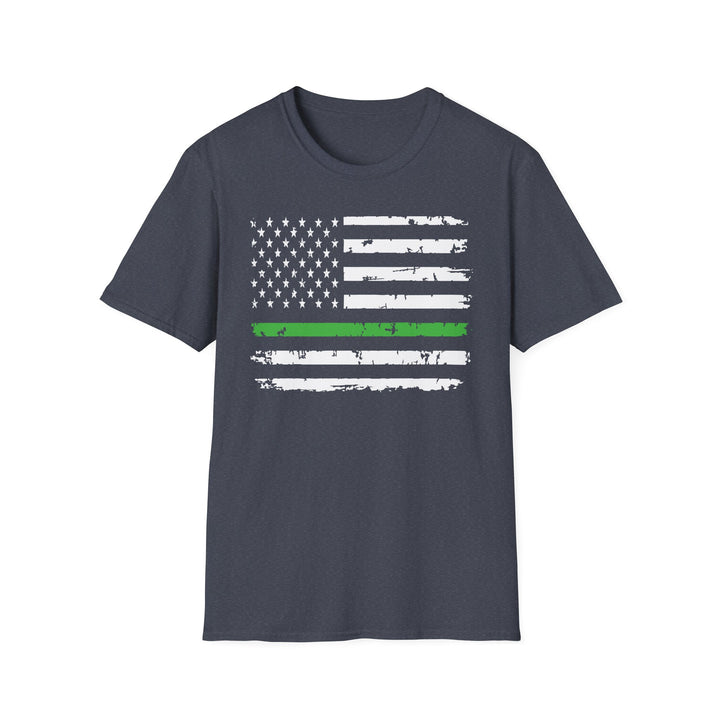 Green Line Flag - Unisex Softstyle T-Shirt