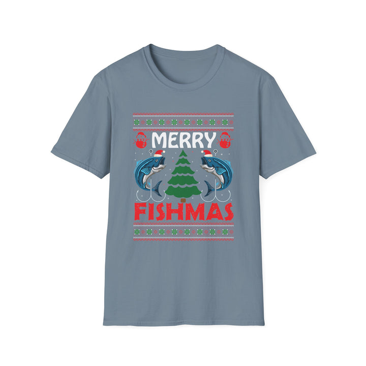 Merry Fishmas - Unisex Softstyle T-Shirt