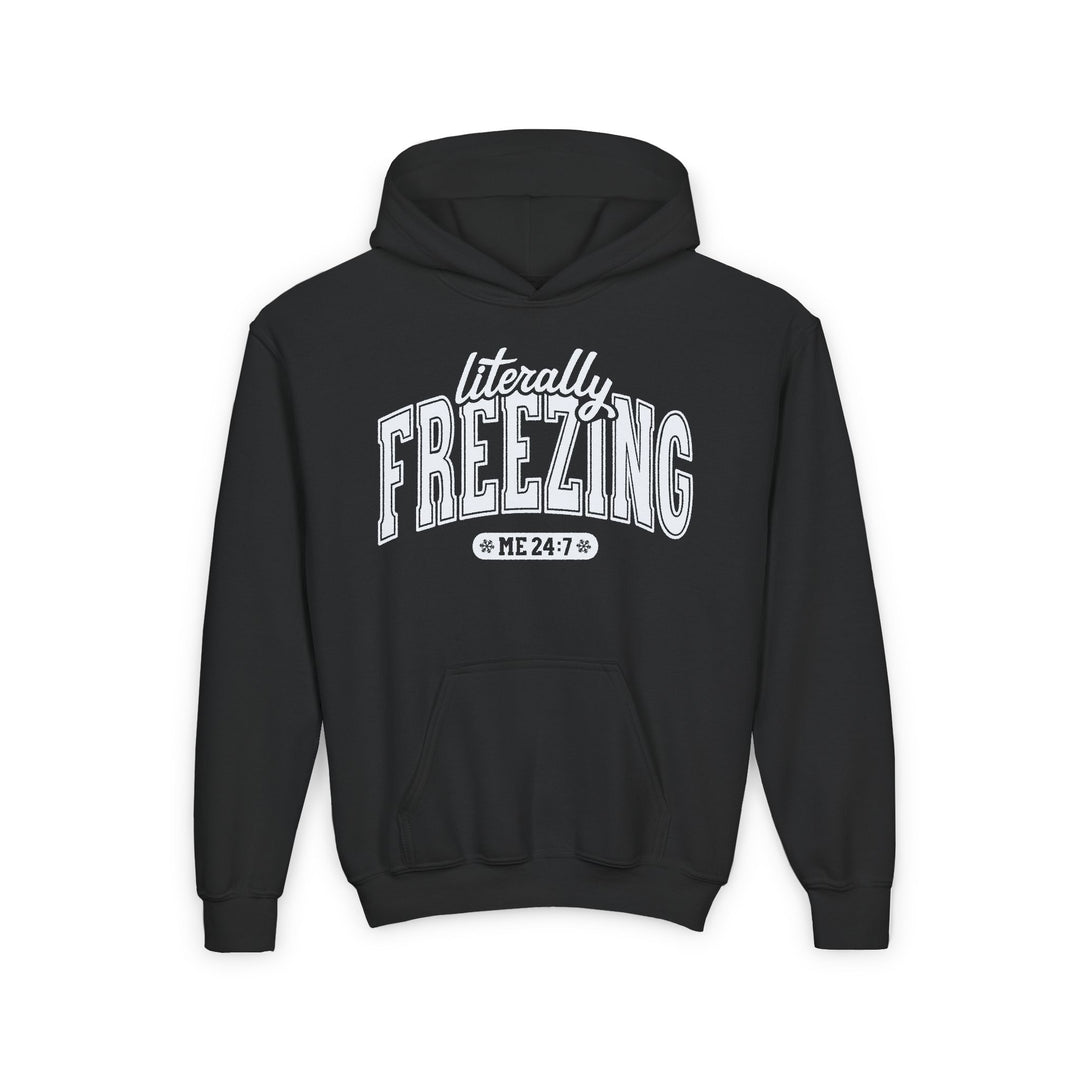 Literally Freezing - Youth Heavy Blend Hooded Sweatshirt