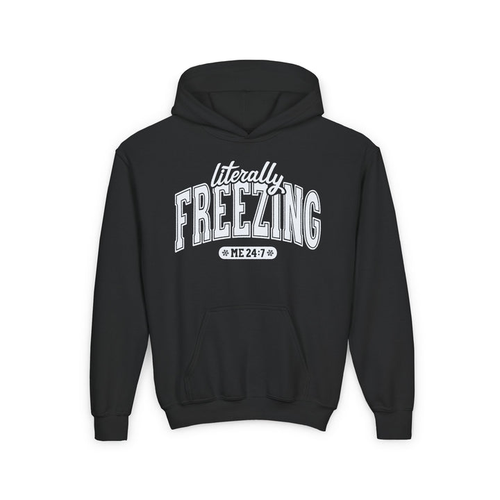 Literally Freezing - Youth Heavy Blend Hooded Sweatshirt