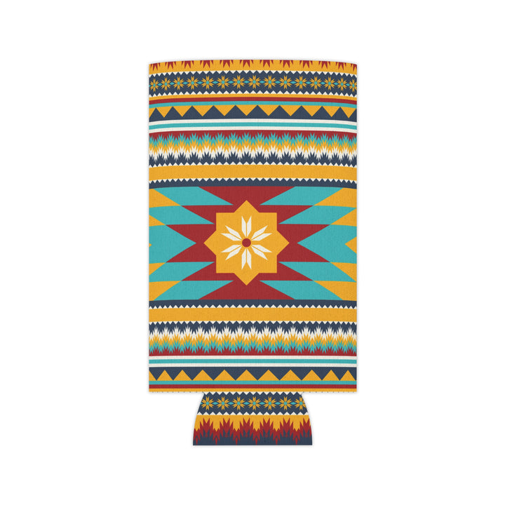 Gold Aztec Print - Can Cooler
