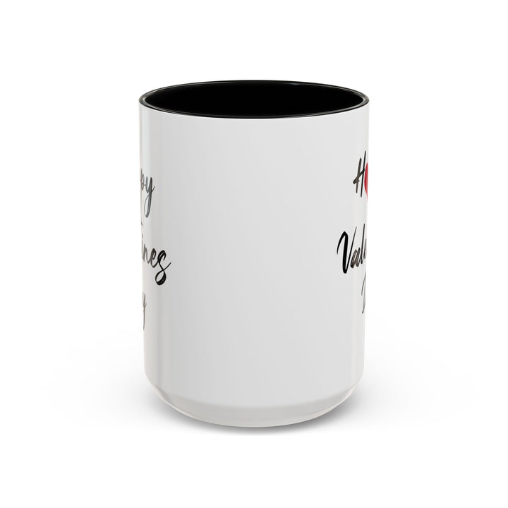 Happy Valentines Day - Accent Coffee Mug (11, 15oz)