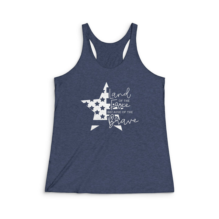 Land Of The Free - Women's Tri-Blend Racerback Tank