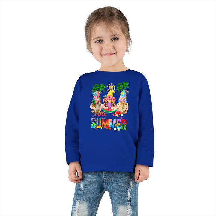 Summer Gnomes - Toddler Long Sleeve Tee