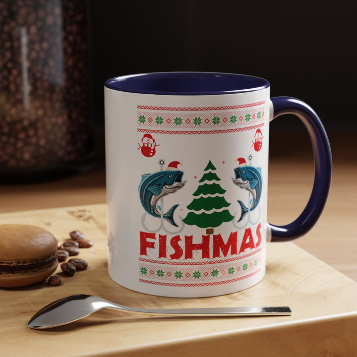 Merry Fishmas - Accent Coffee Mug (11, 15oz)