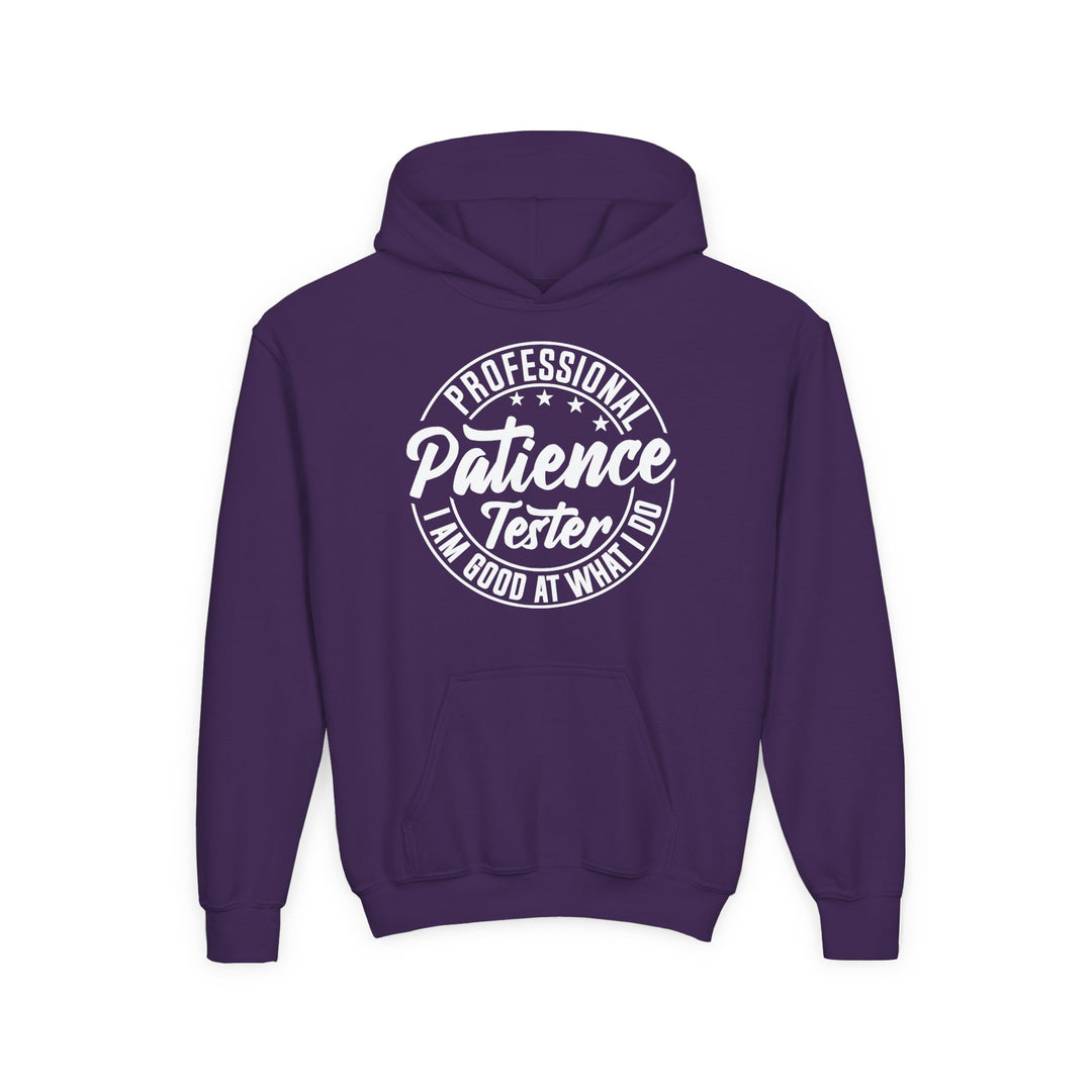 Professional Patience Tester - Youth Heavy Blend Hooded Sweatshirt