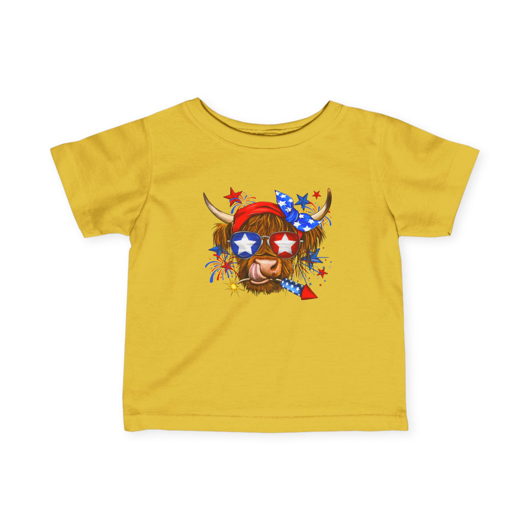 4th Of July Cow - Infant Fine Jersey Tee