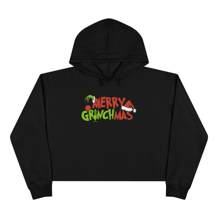 Merry Grinchmas - Crop Hoodie