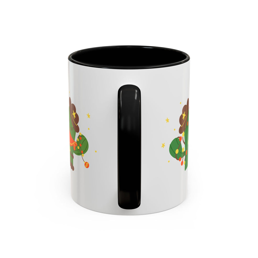Merry Christmas Cactus -  Accent Coffee Mug (11, 15oz)