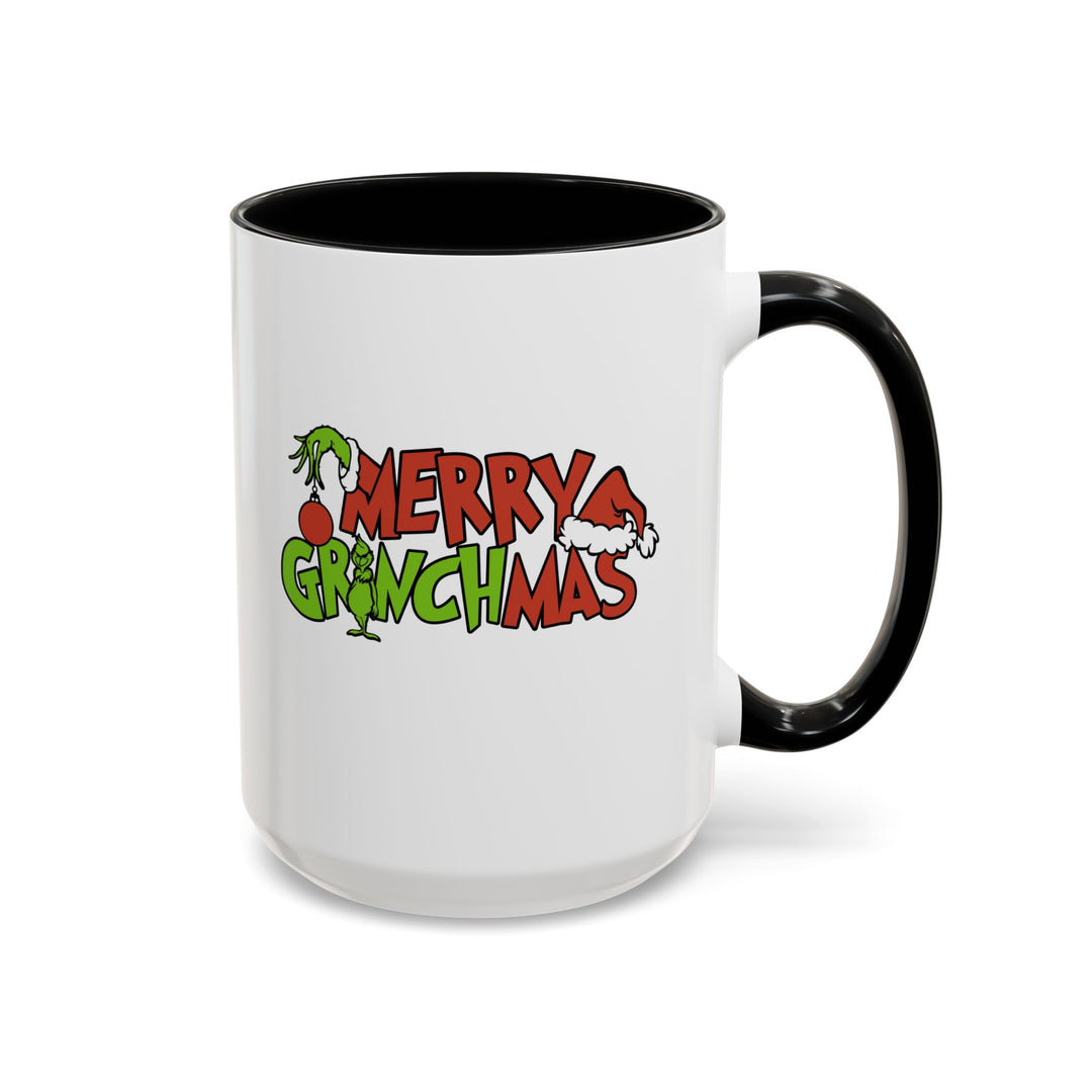 Merry Grinchmas - Accent Coffee Mug (11, 15oz)