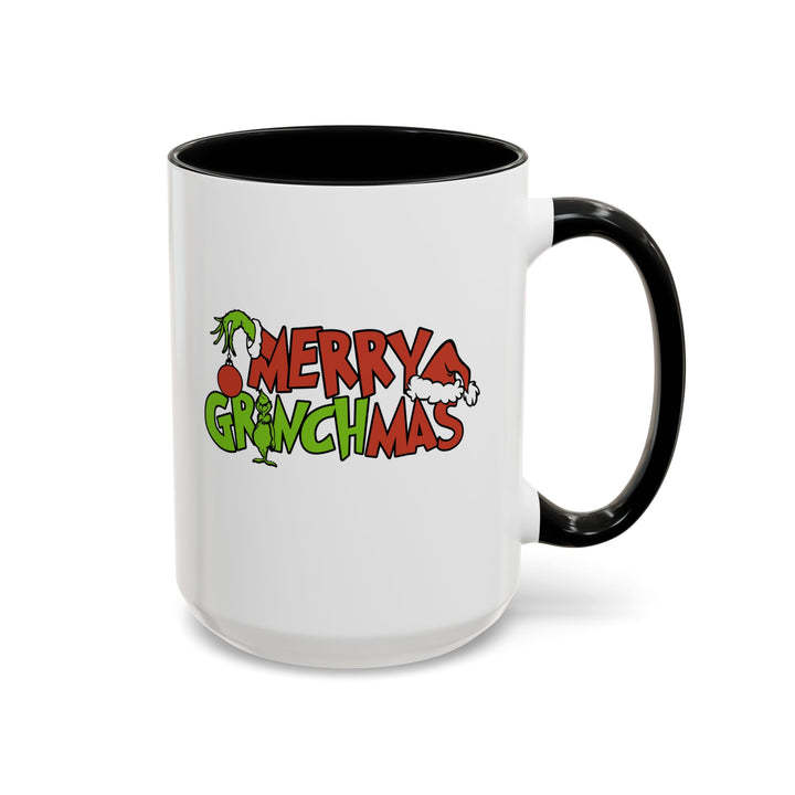 Merry Grinchmas - Accent Coffee Mug (11, 15oz)