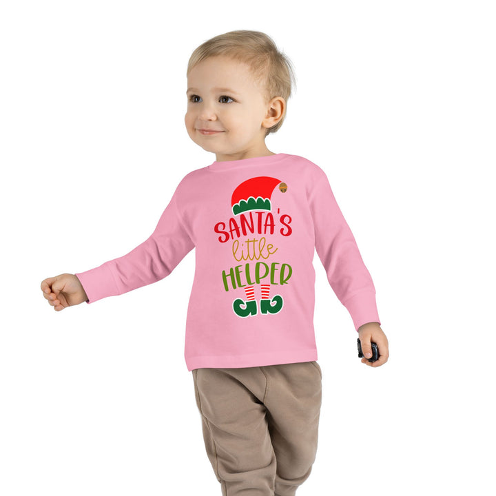 Santa's Little Helper - Toddler Long Sleeve Tee