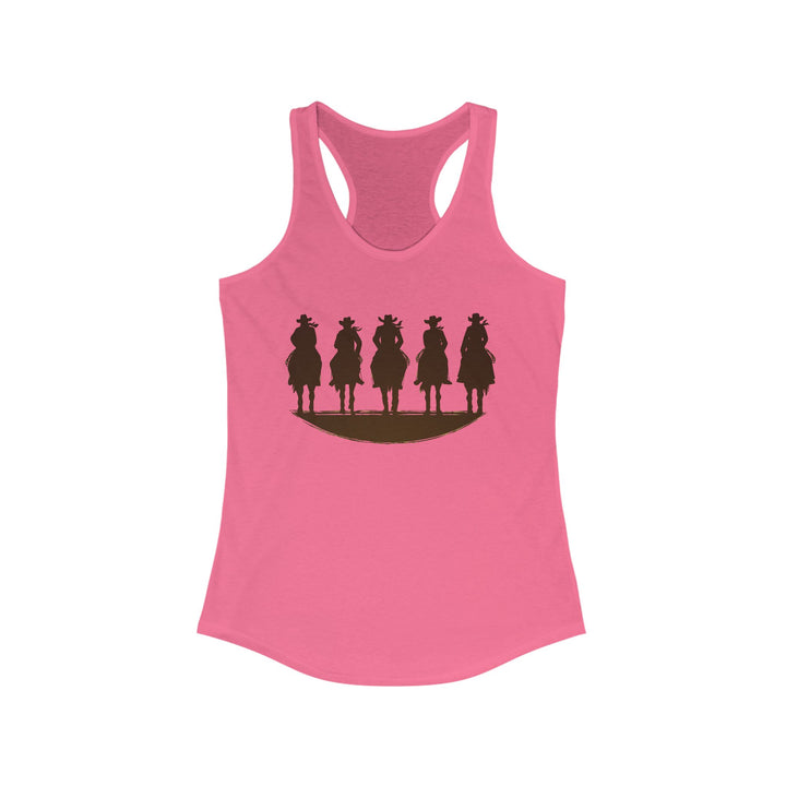 Cowboy Silhouette  - Women's Ideal Racerback Tank