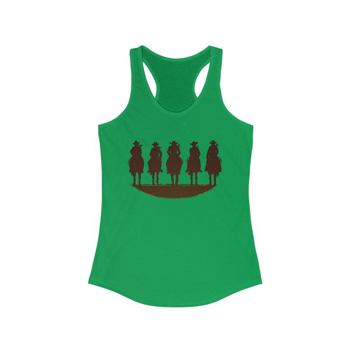 Cowboy Silhouette  - Women's Ideal Racerback Tank